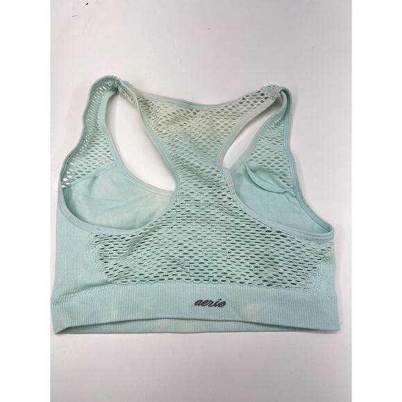 Aerie Sports Bras Set of Two Blue Racerback Mesh Seamless - Picture 6 of 16
